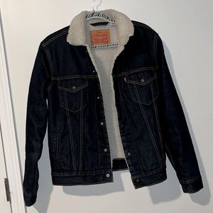 Levis Men’s Denim and Fleece Jacket